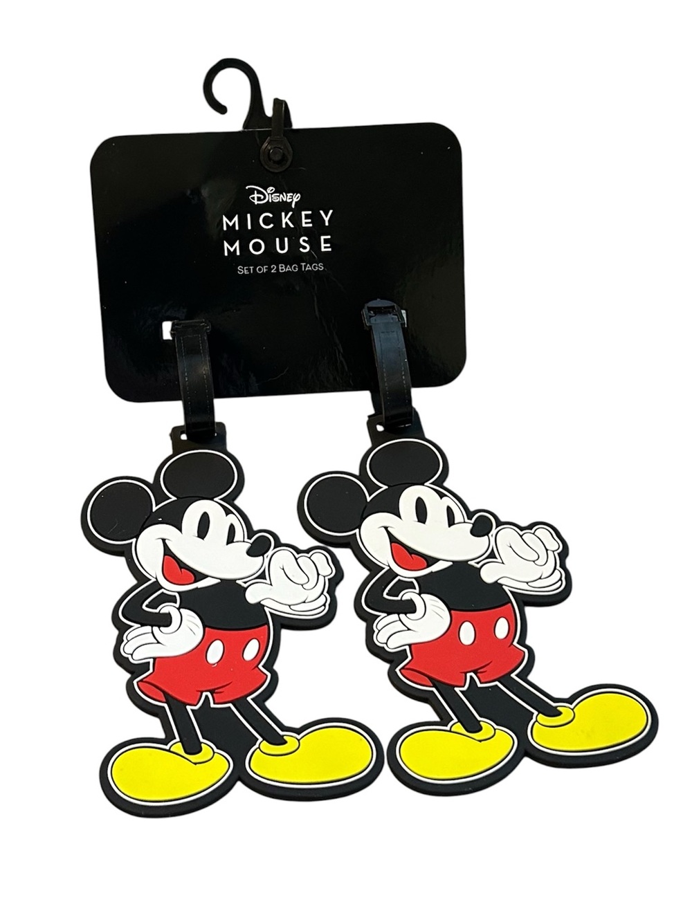 New Disney Mickey Mouse Kids Luggage Tags (Set of 2)
